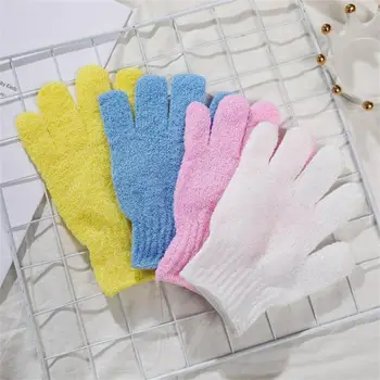 1/2 / 4шт, банные перчатки с пятью пальцами, бытовое полотенце для душа, скраб для мытья тела, Эластичная салфетка для полных пальцев, перчатки для чистки спины