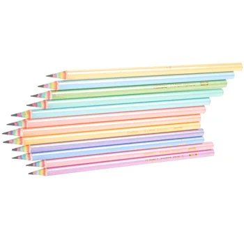 12 шт. Цветные акварельные карандаши для взрослых, бумага для объемной рисования радугой, каракули, детский рисунок, студенческие ручки