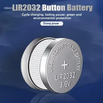 2 шт. перезаряжаемых аккумулятора LIR2032, устойчивое решение для питания небольших устройств
