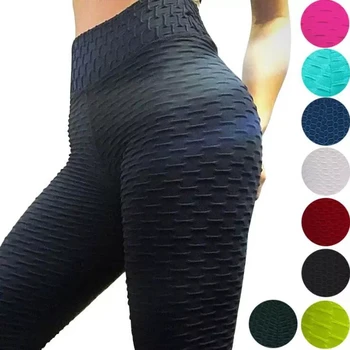 2023 Сексуальные штаны для йоги, спортивные леггинсы для фитнеса, Жаккардовые Спортивные Леггинсы, женские брюки для бега, Обтягивающие спортивные брюки для йоги с высокой талией,