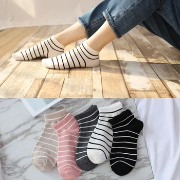 3 пары летних новых носков Унисекс для женщин с невидимой лодочкой, Милые хлопковые носки для девочек, Мужские дышащие спортивные носки
