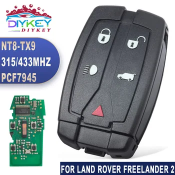 DIYKEY 5-кнопочный умный пульт дистанционного управления 433 МГц 315 МГц Брелок для Land Rover Freelander 2 LR2 2006 2007 2008 2009 - 2012 PCF7945 NT8-TX9