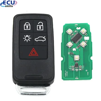 Ecusells 5 Кнопок Smart Remote Автомобильный Брелок 433 МГц для Volvo S60 S80 XC60 XC70 V70 V60 FCC ID: KR55WK49266