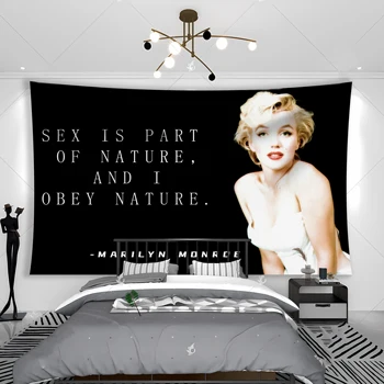 JMDECO-Богиня европейского и американского стиля Мэрилин Монро, высококачественный декоративный настенный гобелен в стиле постера в спальне
