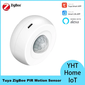 Tuya Smart ZigBee 3.0 Pir Датчик движения инфракрасный датчик движения человека USB с питанием от аккумулятора от Zigbee Gateway Alexa
