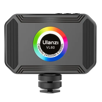Ulanzi VL60 RGB Camera Light Карманный Светодиодный Видеосветильник С Магнитной Регулировкой Яркости CRI95 + 2500 K-9000 K 20 Световых Сцен С Эффектом Порта Type-C