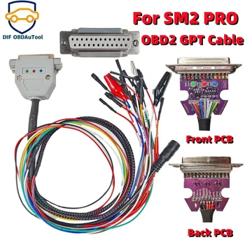 Аксессуары SM2 PRO с функцией GPT Кабель ODB2 DB 25pin фиолетовая печатная плата с 3LED Дисплеем Pin Boot Reset CNF1 для SM2 pro