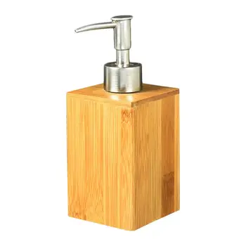 Бамбуковый дозатор мыла для рук, Дозатор жидкого мыла для рук, Многоразовый Прочный бамбуковый дозатор мыла, Аксессуары для ванной комнаты