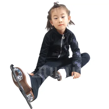 Брюки и куртка LIUHUO для катания на коньках, леггинсы для тренировок из флиса для девочек, ботинки для фигурного катания для подростков