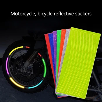 Велосипедные наклейки, Светоотражающая лента, Флуоресцентные велосипедные ленты MTB для велосипеда, велосипедные ленты MTB для велосипедного шлема, мотоцикла, скутера