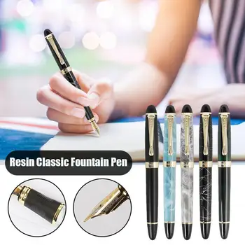 Высококачественный бренд Jinhao X450, металлическая авторучка, Синяя Золотая Школьная письменная Зеленая подарочная чернильная ручка, канцелярские принадлежности I7x8