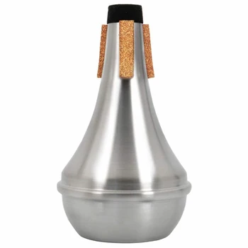 Глушитель для трубы с пробковым алюминиевым дном, прямое практическое отключение звука Снижает громкость на 60-70% для начинающих и студентов