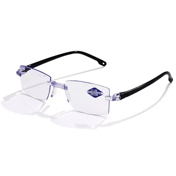 Дальний Ближний Антисиний свет, Мультифокальные Прогрессивные очки для чтения, Увеличительные очки, Пресбиопические очки Dimond Cutting