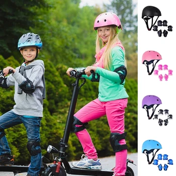 Детские напульсники для катания на роликовых коньках, велосипедные наколенники, налокотники, спортивное защитное снаряжение, набор наколенников для коленной чашечки