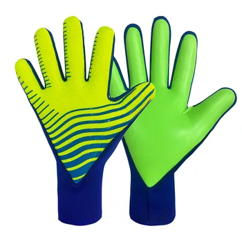 Детские футбольные перчатки для тренировки вратаря, дышащие перчатки для футбольного матча, Утолщенные нескользящие Износостойкие латексные перчатки Aldult
