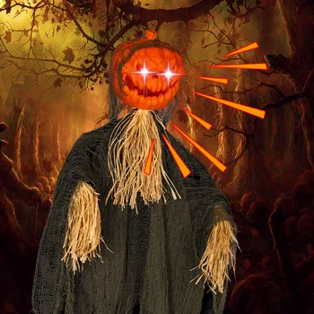 Звуковые Тыквы на Хэллоуин, Подвешенные Призраки, Модное Ужасное украшение для украшения
