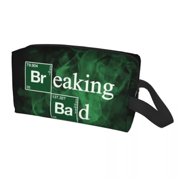 Изготовленная на заказ сумка для туалетных принадлежностей Breaking Bad, Женский Косметический органайзер Heisenberg, Женская коробка для хранения косметики Dopp Kit Box