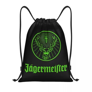 Изготовленный На Заказ Рюкзак Для Хранения Спортивного Зала Jagermeister Drawstring Bag Men Women Lightweight