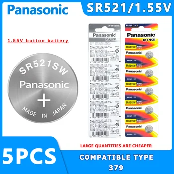 Кнопочный аккумулятор Panasonic SR521 1,55 В электронный подходит для Casio Longines Cartier Blue Balloon Innauge