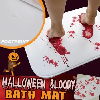 Коврик для пола в ванной со следами крови, ковер в европейском стиле, Водопоглощающий нескользящий коврик для вечеринки в честь Хэллоуина, 40x60 см