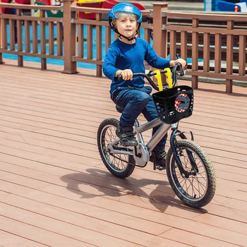 Корзина для велосипеда для мальчиков Синего цвета, Аксессуары для детских велосипедов, самокат с регулируемой посадкой