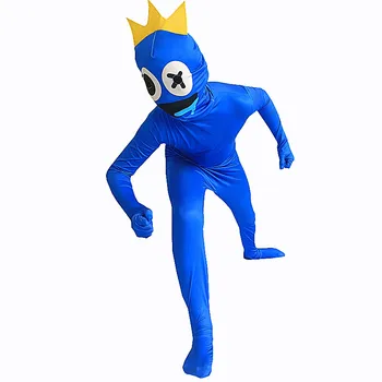 Костюм Друзей Радуги для мальчиков Blue Monster Вики Косплей Игра ужасов на Хэллоуин Комбинезон Canival Костюм для вечеринки по случаю Дня рождения