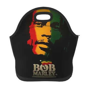 Ланч-бокс Bob Marley из неопрена, многоразовая изолированная сумка для ланча для женщин и мужчин, ланч-бокс для кемпинга, подарки