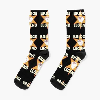 Легенда моста Карточная игра Бридж Идеи подарков Носки компрессионные носки Женские длинные носки мужские хип-хоп