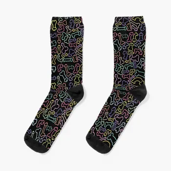 МАСКА С пастельным рисунком пениса Черные носки компрессионные носки для спорта и отдыха