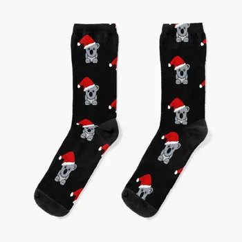 Милые рождественские носки с коалой, модные мужские носки для кроссфита