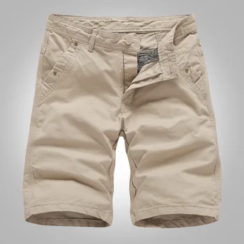 Модная одежда Мужские повседневные шорты Летние короткие брюки Однотонные мужские хлопчатобумажные шорты Размер 29-40