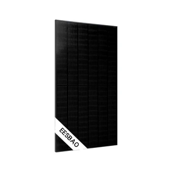 Монокристаллическая кремниевая солнечная панель мощностью 450 Вт с черным каркасом, высокоэффективный фотоэлектрический модуль, система питания для домашнего использования