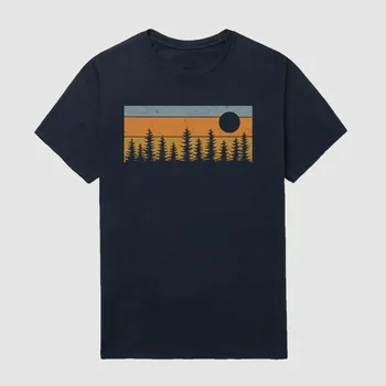 Мужская уличная футболка Forest Sunset с коротким рукавом