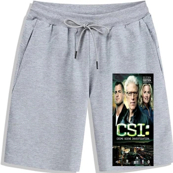 Мужские шорты CSI Crime Scene Investigation Season 13 Poster shorts Черные шорты для мужчин и женщин