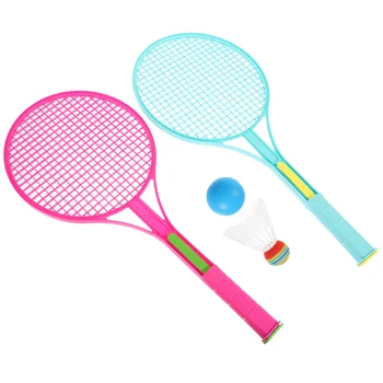 Набор для игры в ракетки для детей Портативный Пляжный теннис, Бадминтон, крошечная спортивная ракетка, интерактивная игра для родителей и детей в помещении и на улице