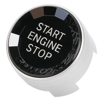 Наклейка на кнопку зажигания Высокоточная Легкая Профессиональная крышка выключателя запуска и остановки двигателя Защита от царапин Простая установка