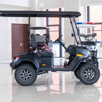 Новейший оригинальный дизайн 2023 года, универсальная 4-местная электрическая гольф-кара с литиевым легальным клубным автомобилем на высоком шасси