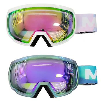 Новые лыжные очки для женщин и мужчин, спортивные очки для верховой езды с защитой от тумана, двухслойная защита от ультрафиолета, очки для сноуборда и сноубординга