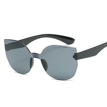 Новые солнцезащитные очки Желеобразного цвета, Цельные солнцезащитные очки, Цветная пленка, Модные солнцезащитные очки для ПК