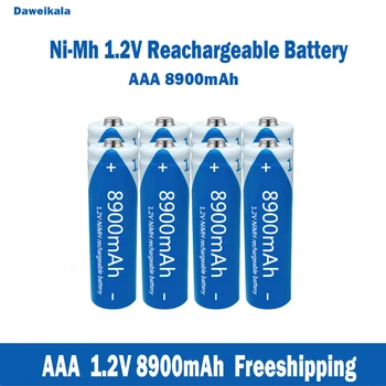 Оптовые никель-водородные аккумуляторные батареи AAA 1,2 В, микрофоны KTV большой емкости 8900mAh и батарейки для игрушек