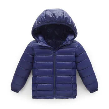 От 2 до 14 лет Новая модная тонкая легкая одежда для девочек, осенне-зимняя хлопковая куртка, спортивная детская верхняя одежда, детское теплое пальто, одежда для мальчиков