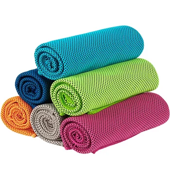 Охлаждающее полотенце в упаковке из 6 мягких дышащих полотенец для занятий спортом на льду, впитывающие быстросохнущие полотенца для занятий йогой, спортом, тренировками, фитнесом