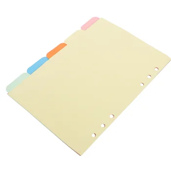 Разделитель для бумаги с 6 отверстиями, Разделитель для папок формата А5, Разделители для карточек, записная книжка, журнал