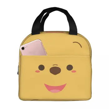 Термоизолированная сумка для ланча Pooh, Изолированная сумка для бенто, Контейнер для ланча, Изолированная сумка, Переносная сумка-тоут, Коробка для ланча, Офисный учитель