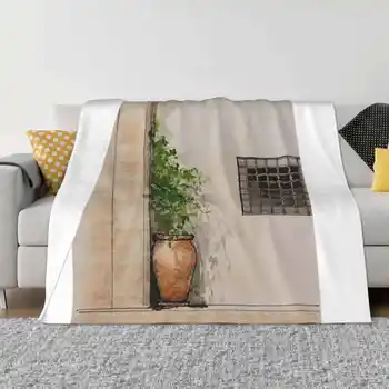 Уголок для растений, Очень теплые Мягкие одеяла, Накидка на диван/кровать/Дорожный уголок для растений, акварель