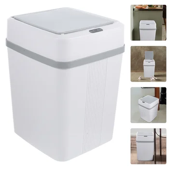 Умное мусорное ведро Интеллектуальный Индукционный Автоматический контейнер для мусора в туалете Пластиковое Офисное ведро для мусора