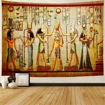 Шикарный египетский настенный гобелен Украшение стен спальни гостиной Фоновая ткань Портативное пляжное полотенце Коврик для йоги
